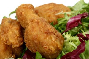muslo de pollo frito